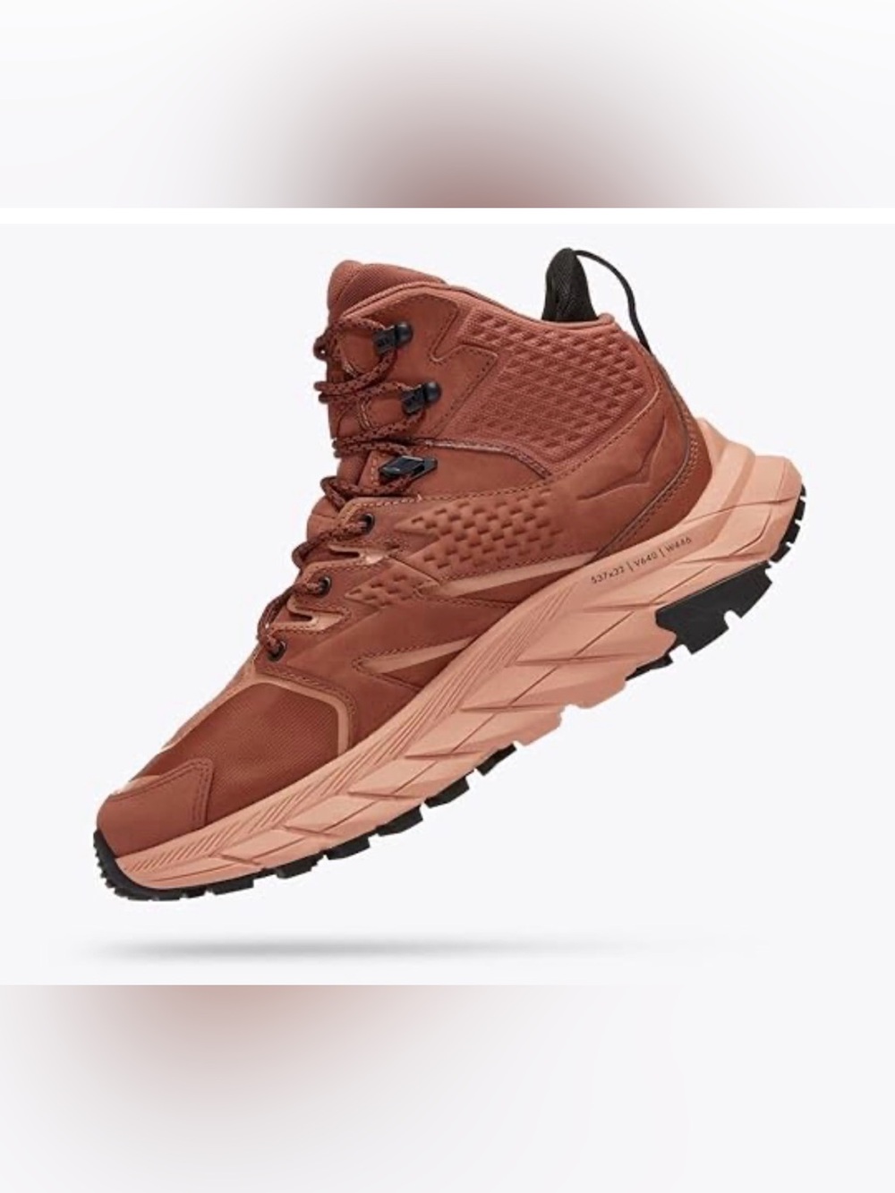 Hoka One Anacapa Mid GTX GORETEX Baked Clay Sun Baked Hiking Boot Men's size 14D